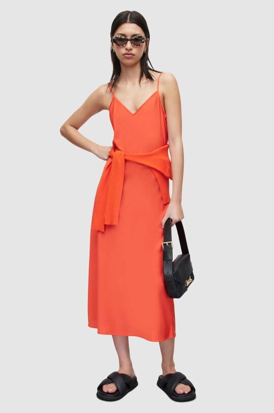 Odzież AllSaints sukienka i sweter HERA DRESS WD199S czerwony