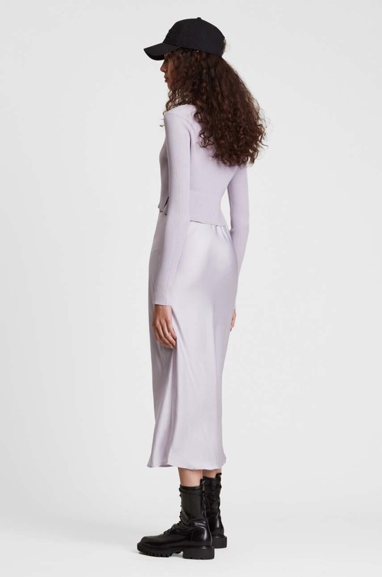 AllSaints sukienka i sweter HERA DRESS fioletowy WD199S