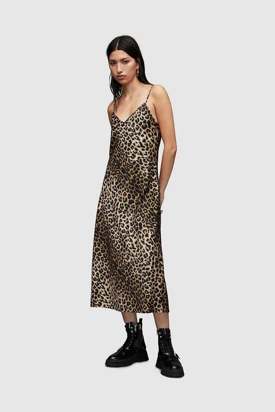 AllSaints Sukienka i sweter HERA LEPPO DRESS casual czarny WD220U
