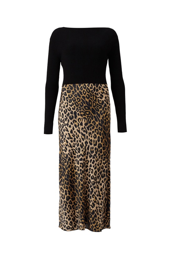 AllSaints Sukienka i sweter HERA LEPPO DRESS WD220U