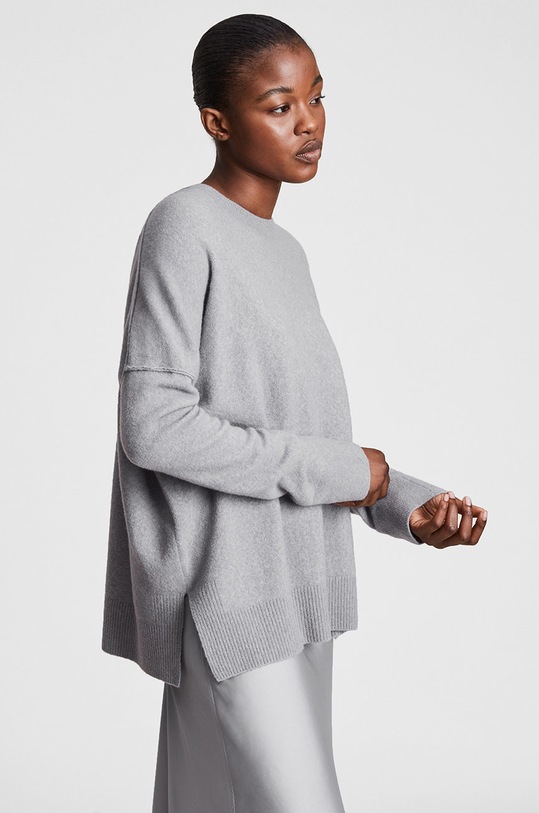 AllSaints Sukienka i sweter DARLA TIANA DRESS WD350V szary AW21