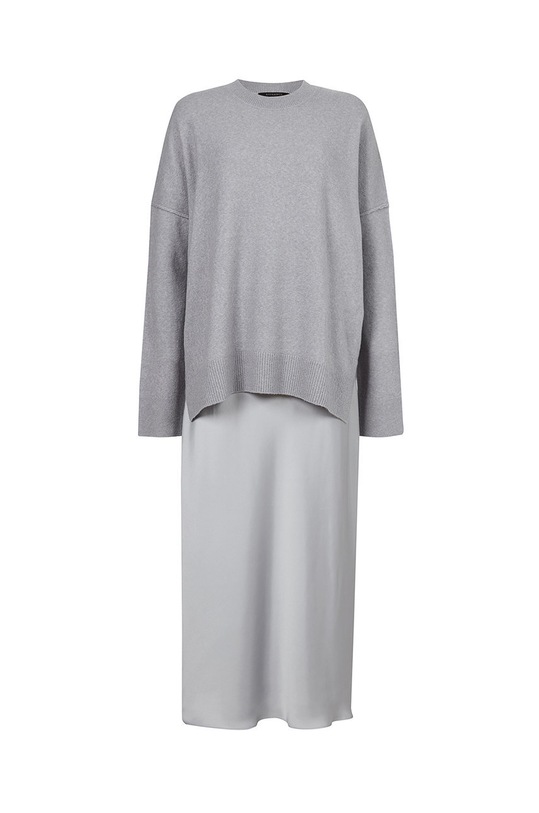 AllSaints Sukienka i sweter DARLA TIANA DRESS WD350V