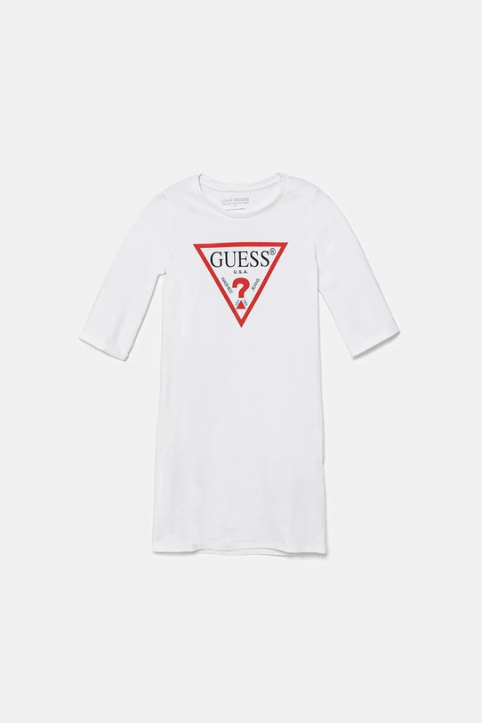 Хлопковое детское платье Guess хлопок белый J93K51.KAUD0