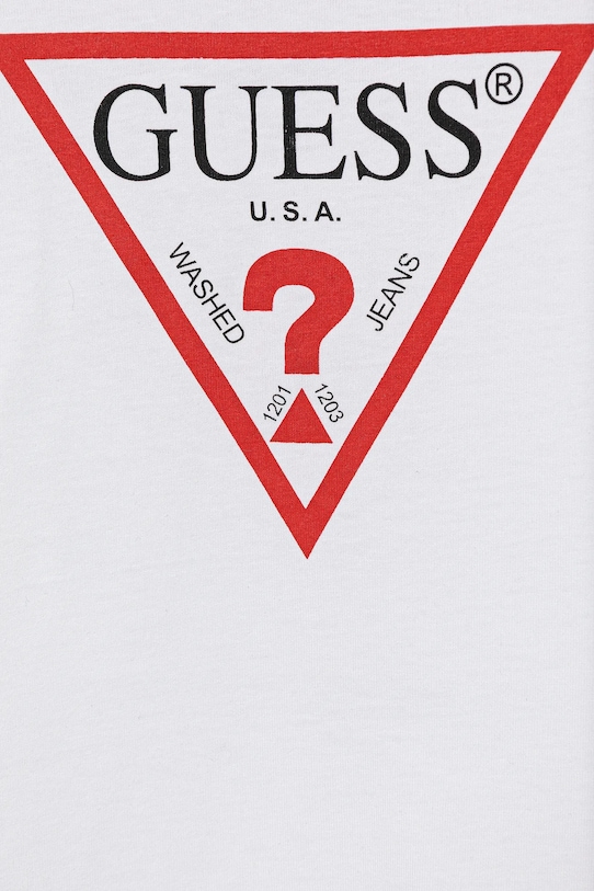 Девочка Хлопковое детское платье Guess J93K51.KAUD0 белый