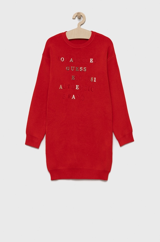 Dívčí šaty Guess nášivka červená J1BK02.Z26I0