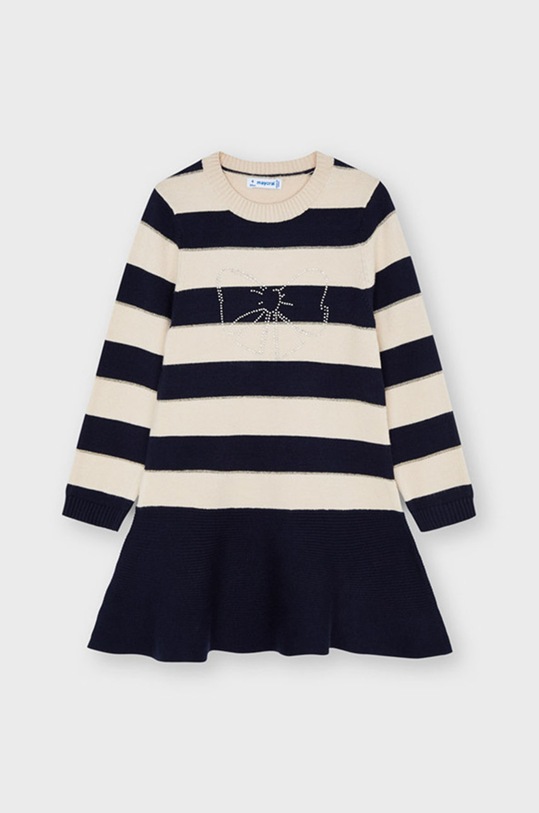 Mayoral Sukienka dziecięca rozkloszowany granatowy 4919.6C.Mini