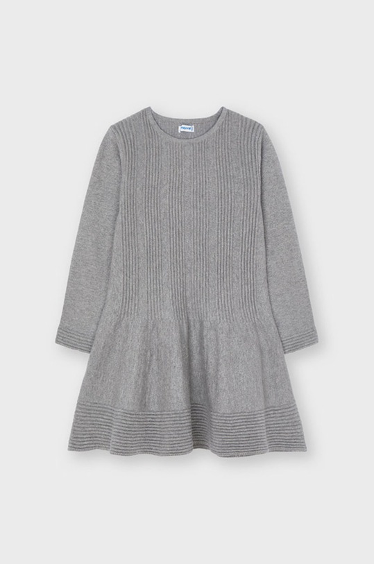 Mayoral Sukienka dziecięca rozkloszowany szary 4925.6C.Mini