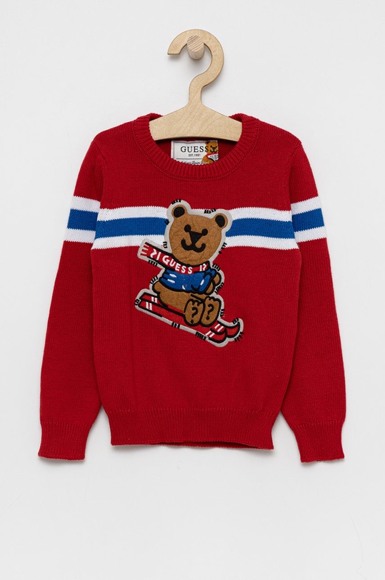 Detský sveter Guess stredne hrubá červená N1BR03.Z2NN0