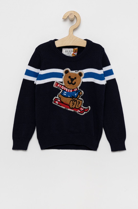 Guess Pulover copii imprimeu bleumarin N1BR03.Z2NN0