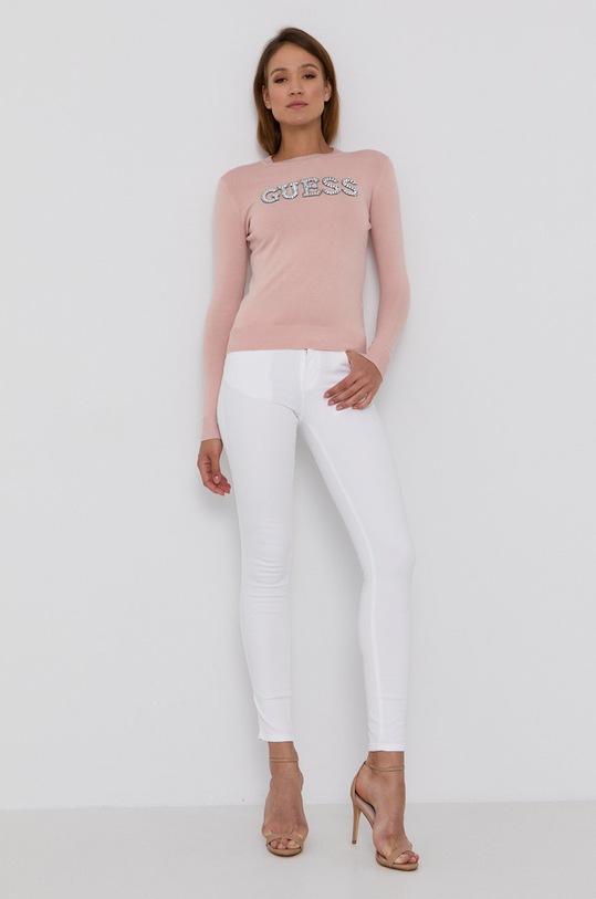 Guess Sweter W1YR0K.Z2NQ0 różowy AW21