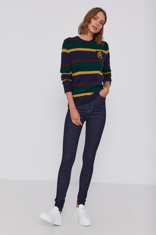 Polo Ralph Lauren Pulover de lână 211843889001 bleumarin AW21