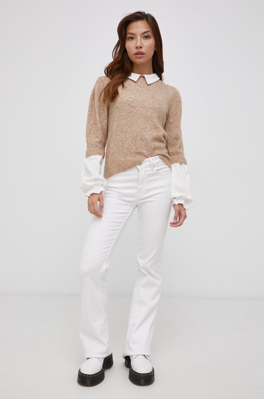 Only Sweter 15239830 brązowy AW21