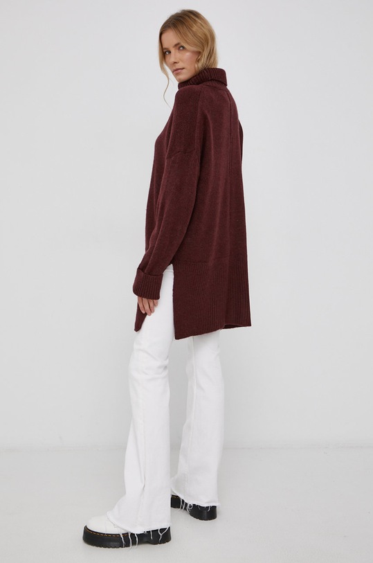 Odzież Only Sweter 15241191 bordowy