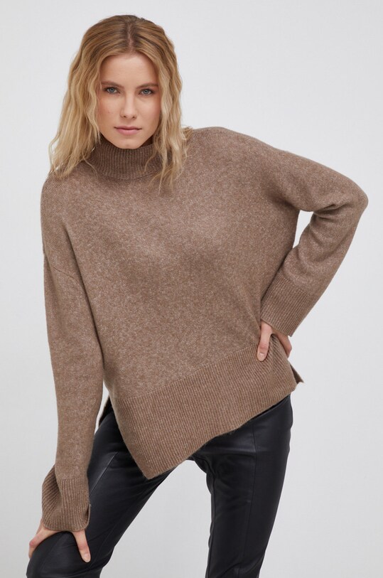 Vero Moda Sweter melanż brązowy 10253099