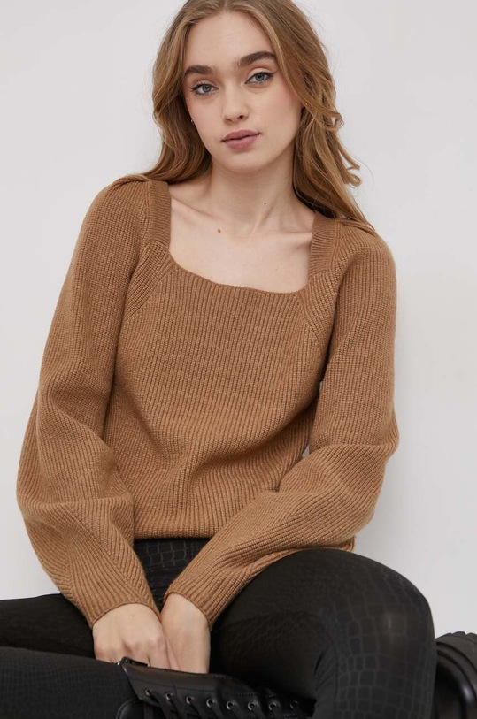 Sveter Vila štvorcový béžová 14069505