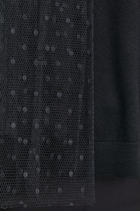 Red Valentino Sweter wełniany WR3KC09K64M czarny