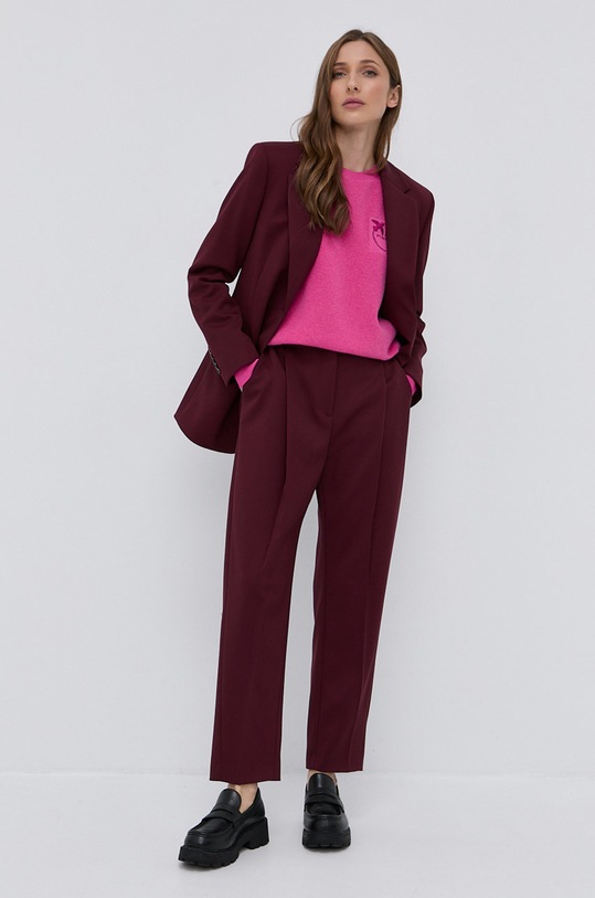 Pinko Sweter wełniany 1G16AQ.Y79Q różowy AW21