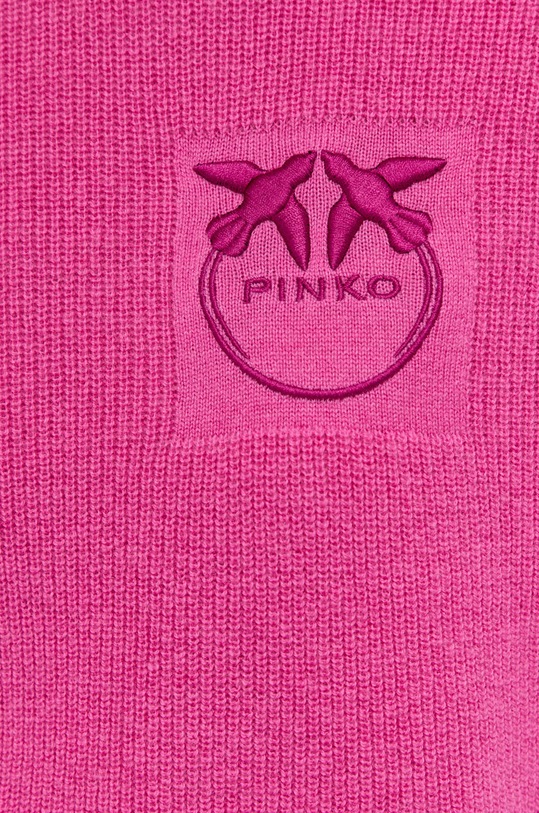 Pinko Sweter wełniany 1G16AQ.Y79Q różowy