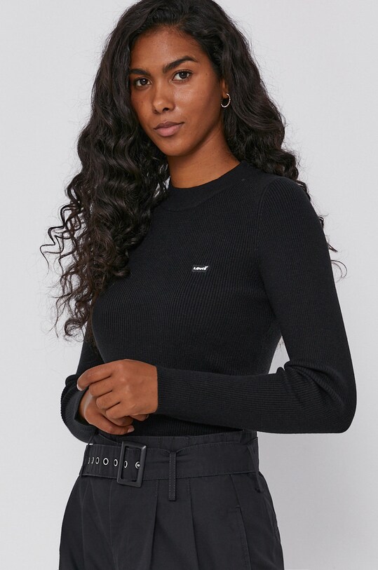 Levi's pulover subtiri negru A0719.0000