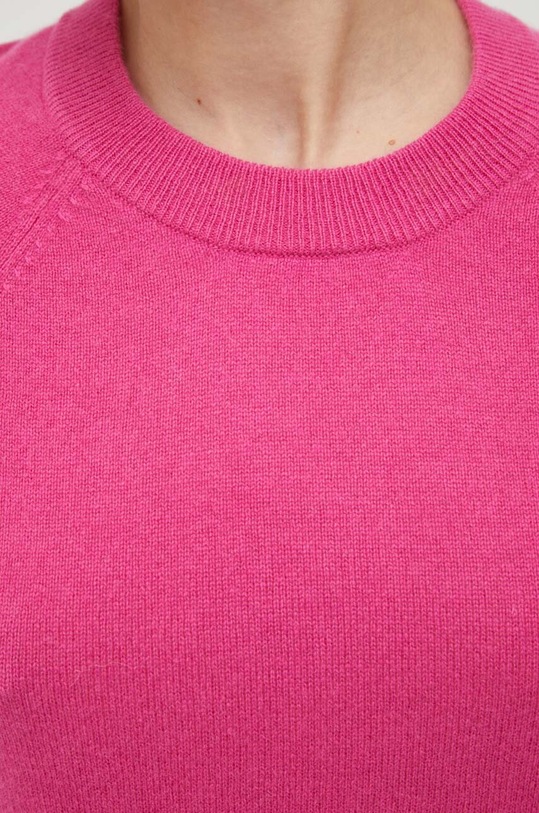 Samsoe Samsoe sweter kaszmirowy Boston F15322154 różowy