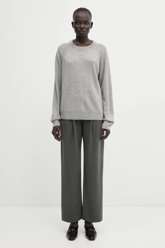 Кашмирен пуловер Samsoe Samsoe Boston сив F15322154