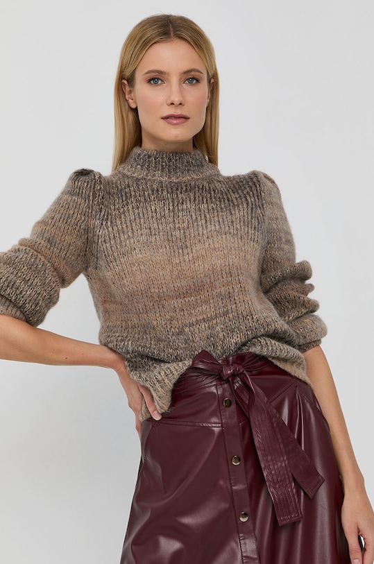 Liu Jo Pulover din amestec de lână grosime medie bej WF1462.MA05M