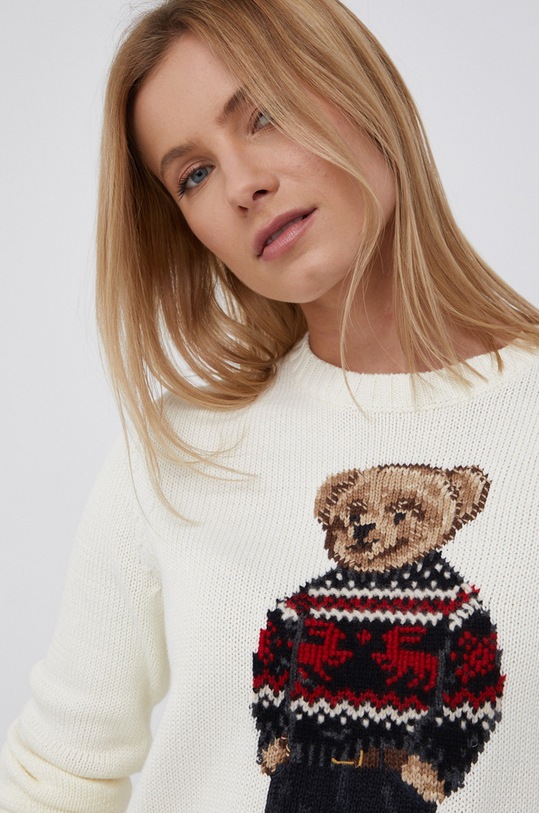 Polo Ralph Lauren Sweter 211847029001 beżowy 211847029001