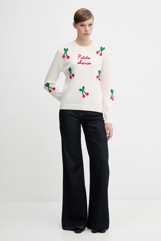 MC2 Saint Barth sweter wełniany QUE0010 biały AA00