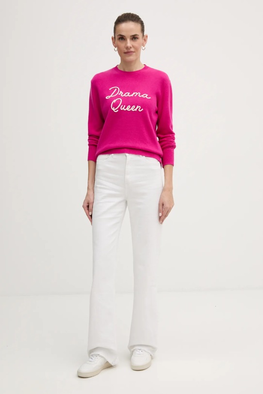 MC2 Saint Barth sweter wełniany QUE0010 różowy AA00