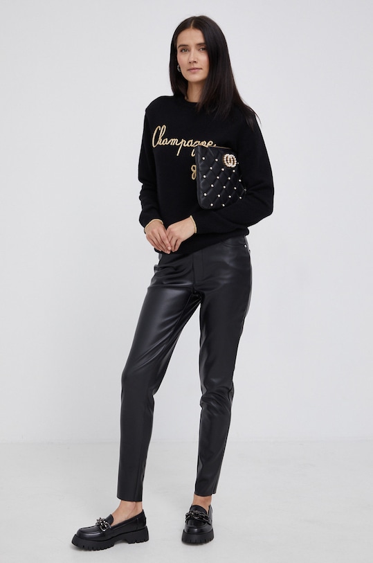 MC2 Saint Barth sweter wełniany QUE0010 czarny AA00