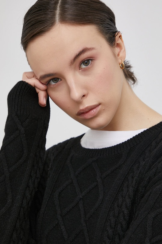 Vlnený sveter Superdry čierna W6110349A.02A
