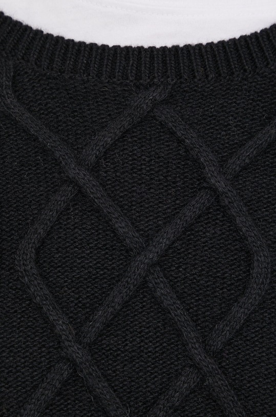 Vlnený sveter Superdry W6110349A.02A čierna