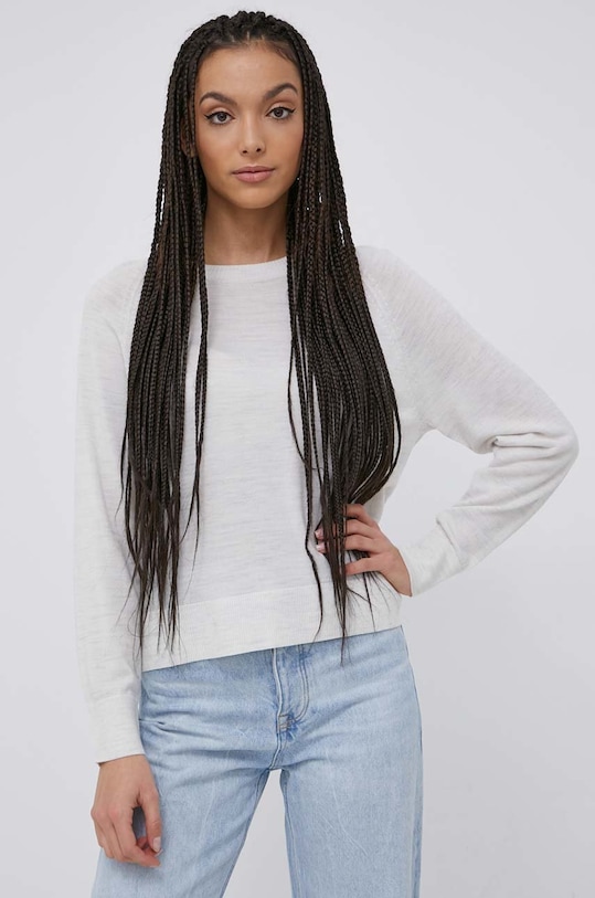 Superdry sweter wełniany wełna szary W6110243A.54G