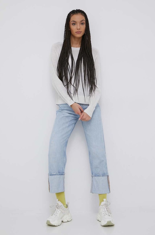 Superdry sweter wełniany W6110243A.54G szary AW21