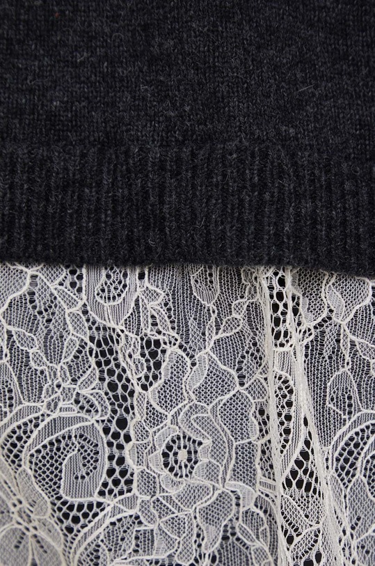 Vlnený sveter Sisley 19AJM4219.508 sivá