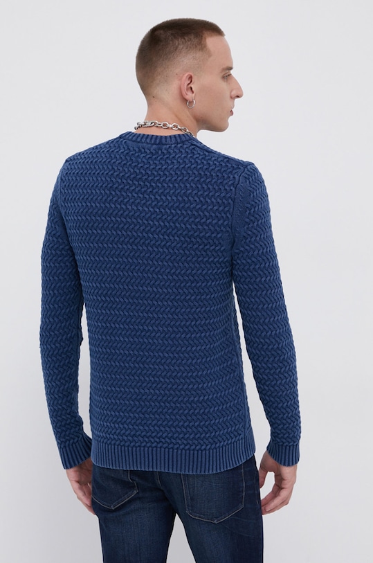 Odzież Only & Sons Sweter bawełniany 22020000 granatowy