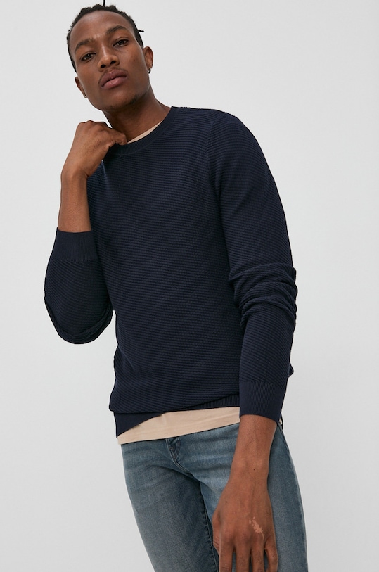 Sveter Produkt by Jack & Jones okrúhly tmavomodrá 12192133