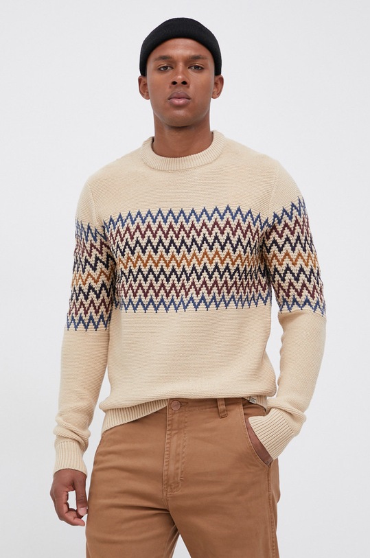 Jack & Jones Sweter pozostałe beżowy 12193522