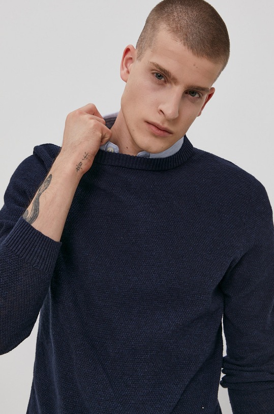 Premium by Jack&Jones Sweter granatowy 12183370