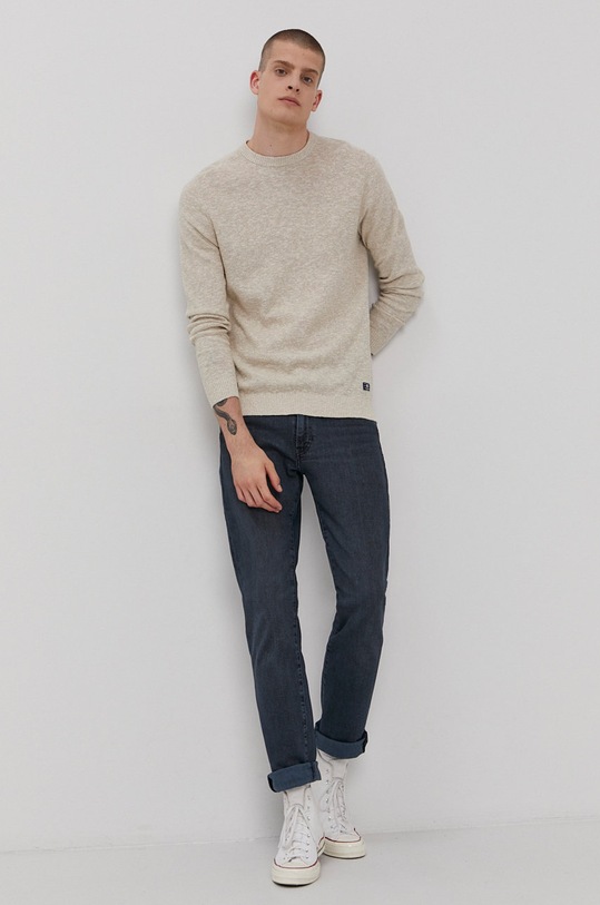 Premium by Jack&Jones Sweter 12183370 beżowy AA00