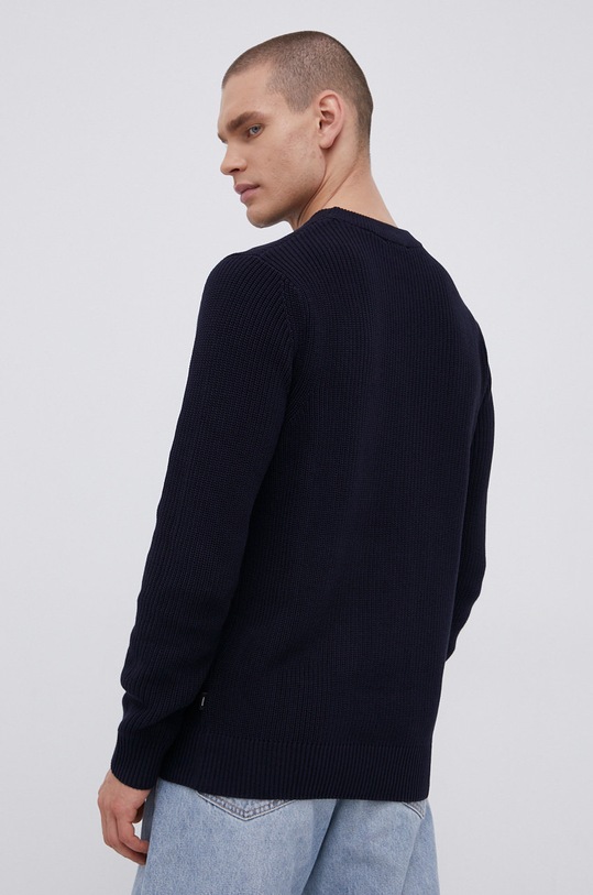 Odzież Premium by Jack&Jones Sweter bawełniany 12193093 granatowy