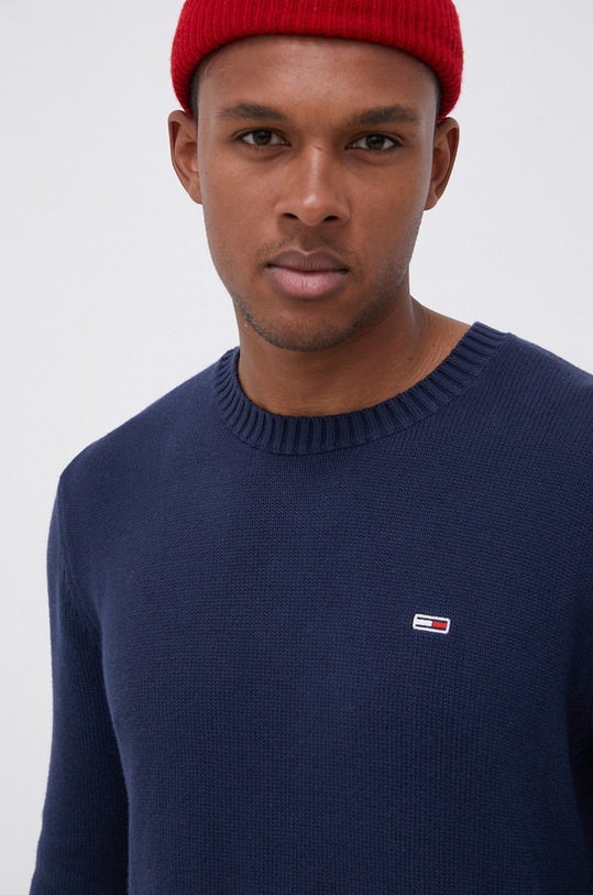 Tommy Jeans Sweter bawełniany DM0DM11856.4890 granatowy DM0DM11856.4890