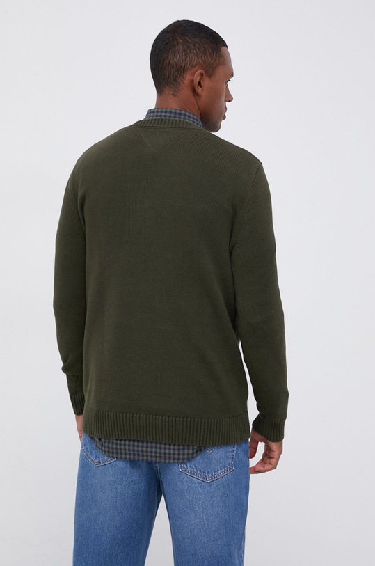 Odzież Tommy Jeans Sweter bawełniany DM0DM11856.4890 DM0DM11856.4890 zielony