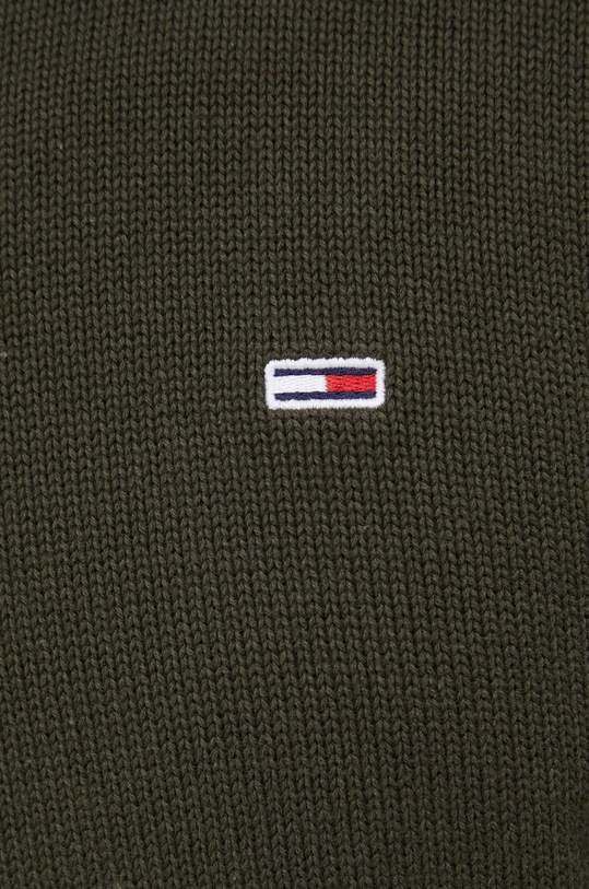 Tommy Jeans Sweter bawełniany DM0DM11856.4890 DM0DM11856.4890 zielony