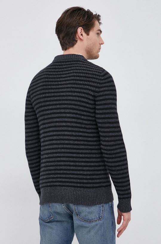 Odzież Selected Homme Sweter z domieszką wełny 16081622 szary
