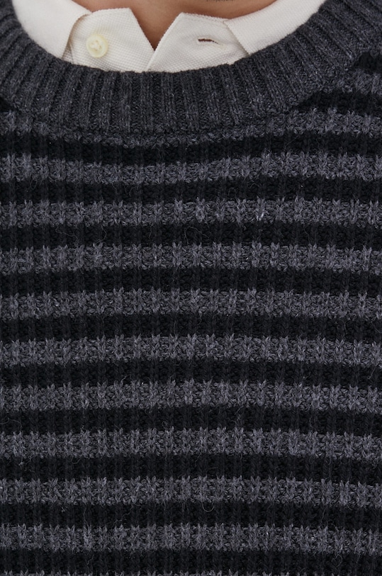 Selected Homme Sweter z domieszką wełny 16081622 szary