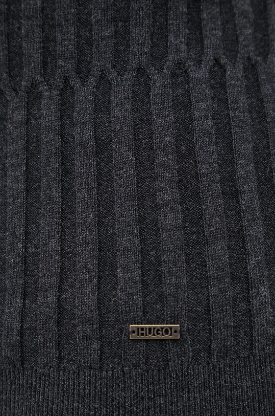 HUGO Sweter wełniany 50456014 50456014 szary