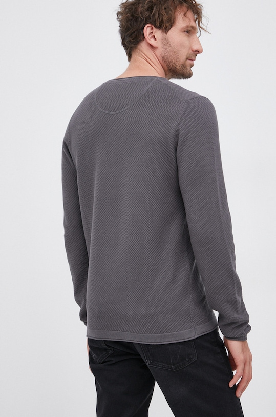 Odzież s. Oliver Sweter bawełniany 2103216 szary