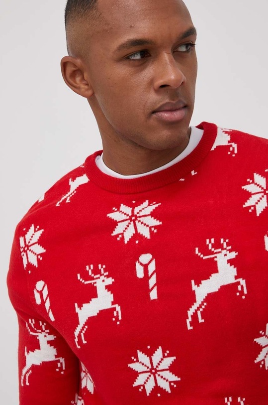 Svetr Produkt by Jack & Jones červená 12198673.TangoRed