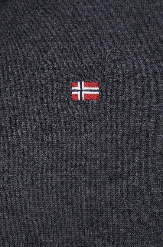 Napapijri Sweter wełniany NP0A4FQ4 szary